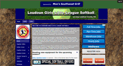 Desktop Screenshot of loudounsoftball.org